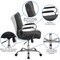 Flash Furniture Oval 35" W, 72" L, 29.5" H, Laminate Top, Grey BLN-6GCGRY2286-BK-GG - alternate 7